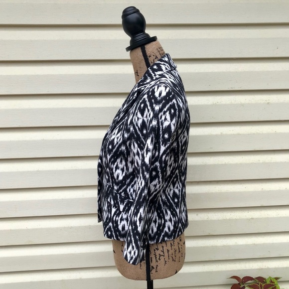 Talbots Petites Black & White Blazer Size 2P NWT - Picture 2 of 9